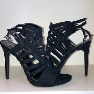 Black Strappy Heels